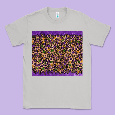 Classic Tee mardi gras leopard