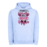 Pigment Grape Ice i'm not a booksorm i'm a book dragon Urban Hoodie - MaliasSmallBusiness