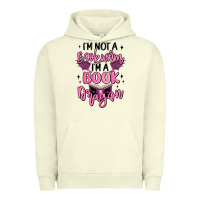 Pigment Pistachio i'm not a booksorm i'm a book dragon Urban Hoodie - MaliasSmallBusiness