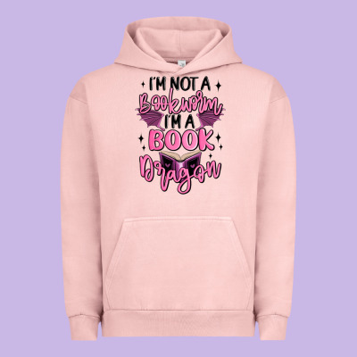 I'm Not A Booksorm I'm A Book Dragon Urban Hoodie Designed By Maliassmallbusiness