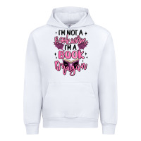 White i'm not a booksorm i'm a book dragon Urban Hoodie - MaliasSmallBusiness