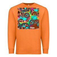 Carrot football tie dye gemstone sunflower seamless pattern Premium Sweatshirt - JahusDesignShop