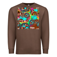 Football Tie Dye Gemstone Sunflower Seamless Pattern Premium Sweatshirt | Teevron
