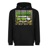 Black dad joke loading please wait Heavyweight Hoodie - HRA Design Shop