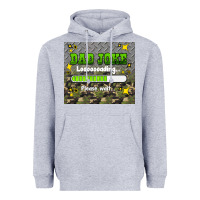 Heather Grey dad joke loading please wait Heavyweight Hoodie - HRA Design Shop