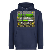 Navy dad joke loading please wait Heavyweight Hoodie - HRA Design Shop