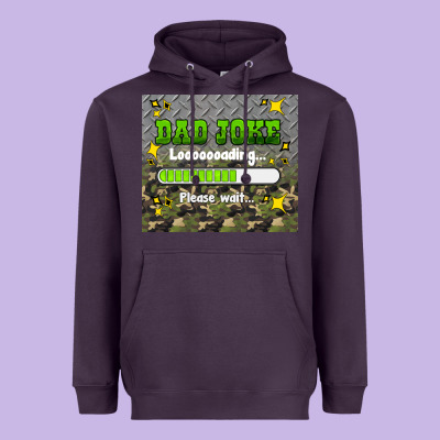 Dad Joke Loading Please Wait Heavyweight Hoodie Designed By Hra Design Shop