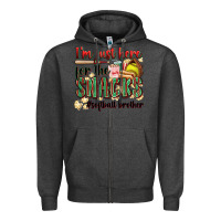 Charcoal Heather i'm just here for the snacks #softball brother Zipper Hoodie - Zillion Design Studio