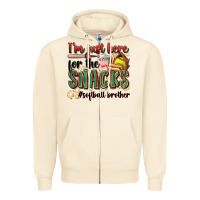 Sandshell i'm just here for the snacks #softball brother Zipper Hoodie - Zillion Design Studio