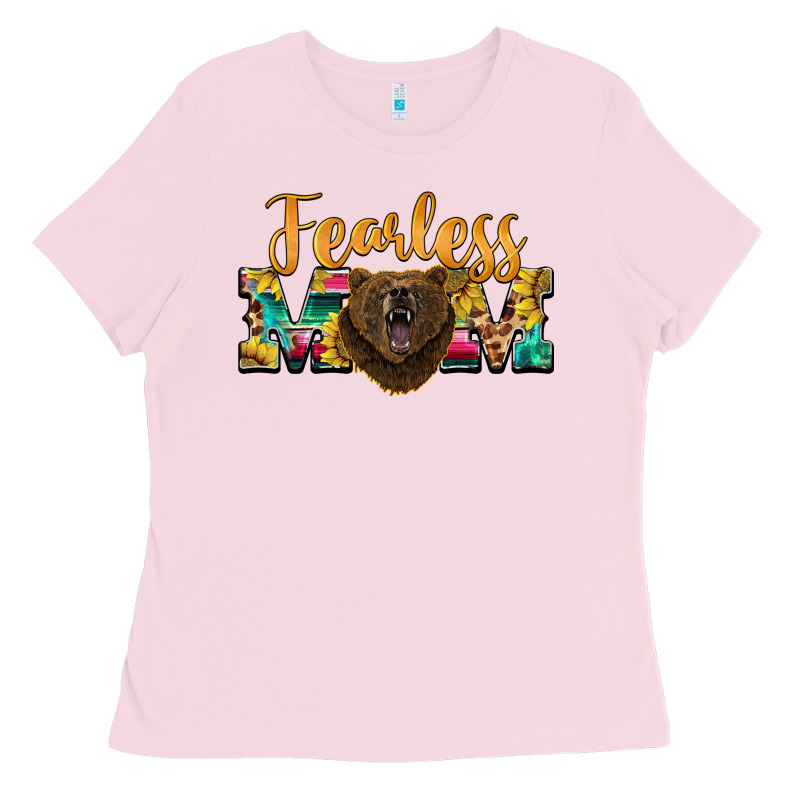 Fearless Mom Bear Ladies Tee by BarkalooDesign | Teevron