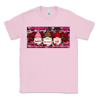 Bubblegum Pink Happy valentines day gnomes rose Classic Tee - RanaPortraitStore