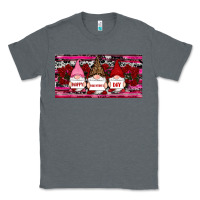 Charcoal Heather Happy valentines day gnomes rose Classic Tee - RanaPortraitStore