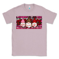 Lilac Happy valentines day gnomes rose Classic Tee - RanaPortraitStore