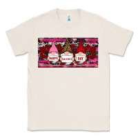 Natural Happy valentines day gnomes rose Classic Tee - RanaPortraitStore