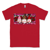 Red Happy valentines day gnomes rose Classic Tee - RanaPortraitStore