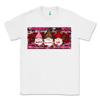 White Happy valentines day gnomes rose Classic Tee - RanaPortraitStore