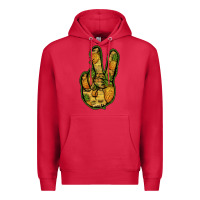 Cardinal Pineapple Peace Sign Premium Hoodie - Jasminsmagicworld