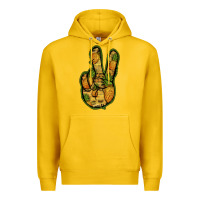 Lemon Pineapple Peace Sign Premium Hoodie - Jasminsmagicworld