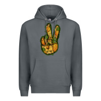 Rock Pineapple Peace Sign Premium Hoodie - Jasminsmagicworld