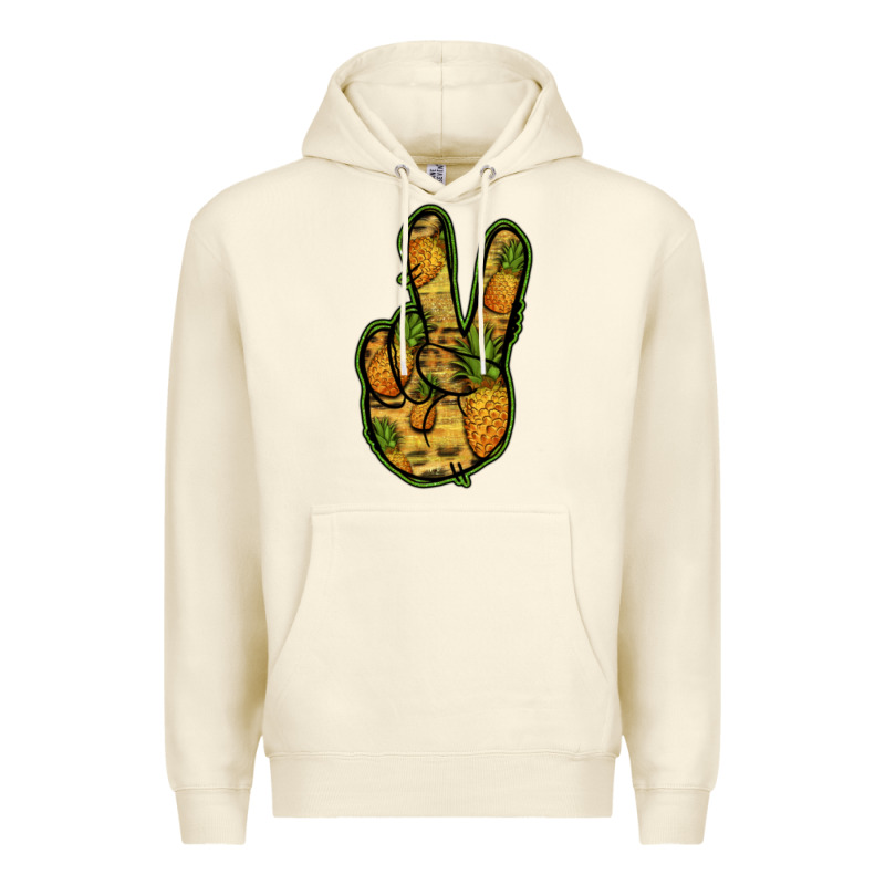 Pineapple Peace Sign Premium Hoodie by Jasminsmagicworld | Teevron