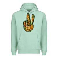 Seafoam Pineapple Peace Sign Premium Hoodie - Jasminsmagicworld