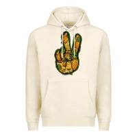 Tofu Pineapple Peace Sign Premium Hoodie - Jasminsmagicworld