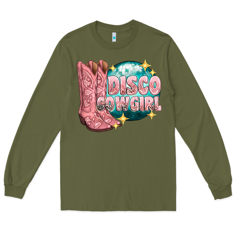Western Disco Cowgirl Long Sleeve Tee by texasbilliewilder | Teevron