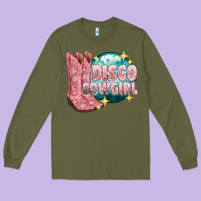Long Sleeve Tee western disco cowgirl