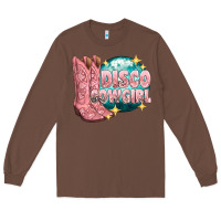 Chestnut western disco cowgirl Long Sleeve Tee - texasbilliewilder
