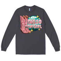 Smoke western disco cowgirl Long Sleeve Tee - texasbilliewilder