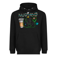 Black nursing İn my heart Heavyweight Hoodie - CowhideDigitalArt