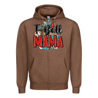 Chestnut t ball mama Zipper Hoodie - Zillion Design Studio