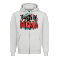Dove Grey t ball mama Zipper Hoodie - Zillion Design Studio