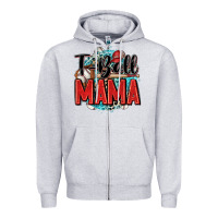 Heather Grey t ball mama Zipper Hoodie - Zillion Design Studio