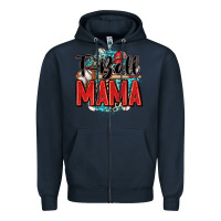 Navy t ball mama Zipper Hoodie - Zillion Design Studio