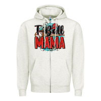 Oatmeal Heather t ball mama Zipper Hoodie - Zillion Design Studio
