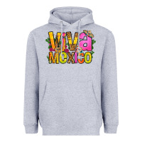 Heather Grey viva mexico long live mexico Heavyweight Hoodie - FaDigitalArtStudio