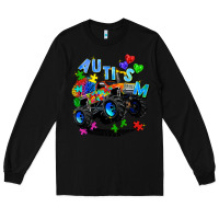 Black monster truck autism Long Sleeve Tee - Zillion Design Studio