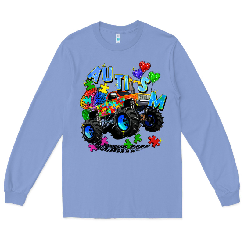 Monster Truck Autism Long Sleeve Tee by Zillion Design Studio | Teevron