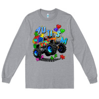 Heather Grey monster truck autism Long Sleeve Tee - Zillion Design Studio
