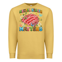 Antique Gold mental health matters Premium Sweatshirt - Artiststas