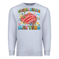 Heather Grey mental health matters Premium Sweatshirt - Artiststas