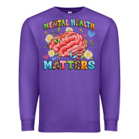 Purple mental health matters Premium Sweatshirt - Artiststas