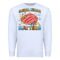 White mental health matters Premium Sweatshirt - Artiststas