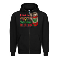 Black i run on coffee and christmas cheer Zipper Hoodie - RanaPortraitStore