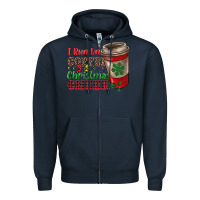 Navy i run on coffee and christmas cheer Zipper Hoodie - RanaPortraitStore