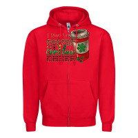 Red i run on coffee and christmas cheer Zipper Hoodie - RanaPortraitStore