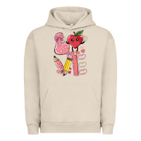 Pigment French Oak love teacher Urban Hoodie - MaliasSmallBusiness