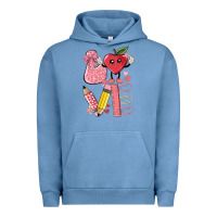 Pigment Pebble Blue love teacher Urban Hoodie - MaliasSmallBusiness