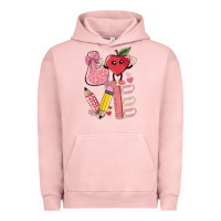Pigment Salmon love teacher Urban Hoodie - MaliasSmallBusiness
